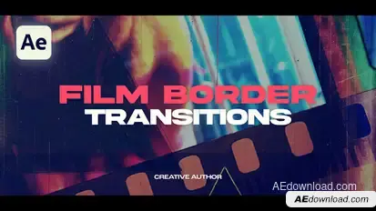Film Border Transitions Elements template preview