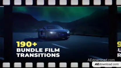 FIlm Bundle Transitions Elements template preview