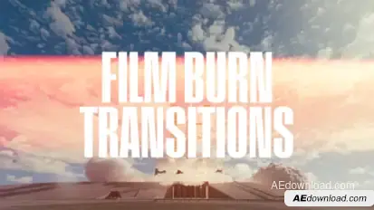 Film Burn Transitions Elements template preview