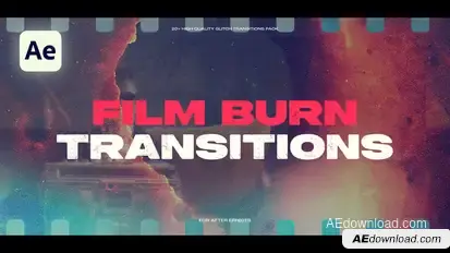 Film Burn Transitions Elements template preview