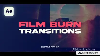 Film Burn Transitions Elements template preview