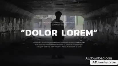 Film Credits titles Video Displays template preview