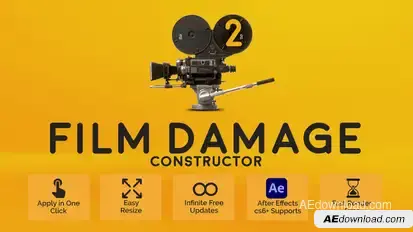 Film Damage Constructor 2 Elements template preview