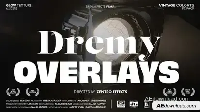 Film Dreamy Light Leak Color Overlays For After Effects Elements template preview