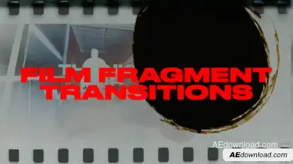 Film Fragment Transitions Elements template preview