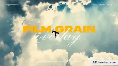 Film Grain Overlay Pack for After Effects Elements template preview