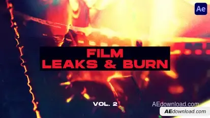 Film Leaks & Burn Transitions VOL. 2 | After Effects Elements template preview