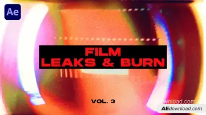 Film Leaks & Burn Transitions VOL. 3 | After Effects Elements template preview