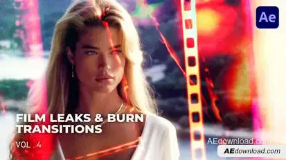 Film Leaks & Burn Transitions VOL. 4 | After Effects Elements template preview