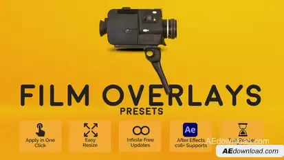 Film Overlays Elements template preview