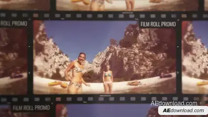 Film Roll Promo Video Displays template preview