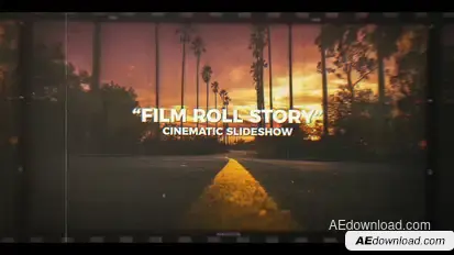 Film Roll Story | Cinematic Slideshow Video Displays template preview