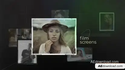 Film screens Openers template preview