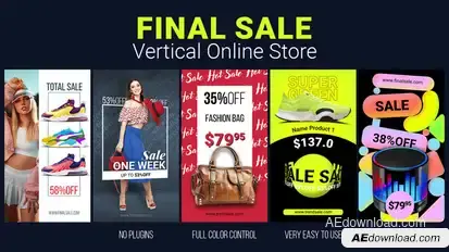 Final Sale - Vertical Online Store Product Promo template preview