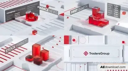 Finance & Economic - 3D Logo Openers template preview