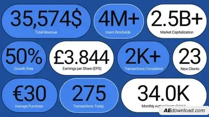Finance & Stats UI Pack Infographics template preview