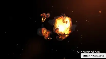 Fire Ball Logo Reveal Logo Stings template preview