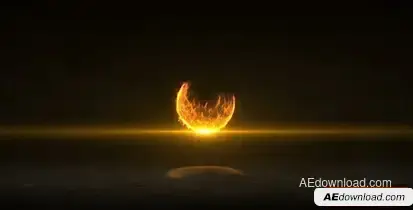 Videohive Fire Ball Logo Reveal Logo Stings template preview