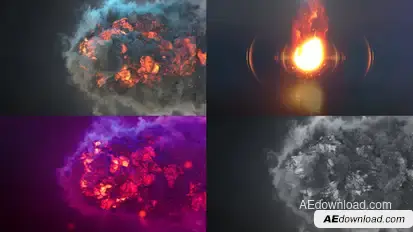 Fire Blast Logo Intro Logo Stings template preview