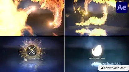 Fire Dance Logo for After Effects Logo Stings template preview