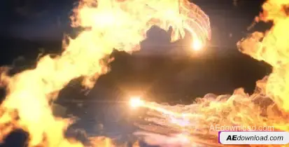 Videohive Fire Dance Logo Reveal Logo Stings template preview