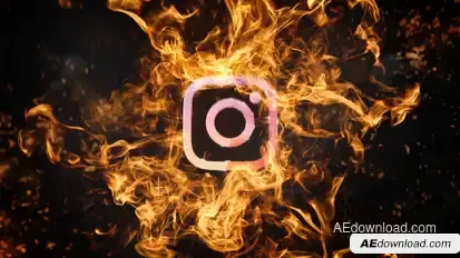 Fire Explosion Logo 2 Logo Stings template preview