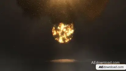 Fire Explosion Logo Logo Stings template preview