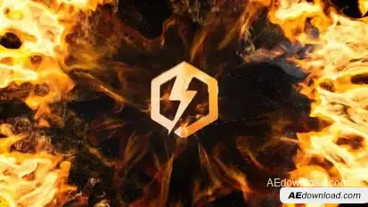 Fire Explosion Logo Logo Stings template preview