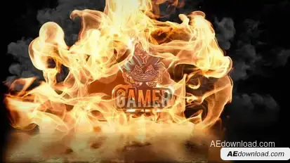 Fire Explosion Logo Logo Stings template preview