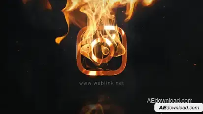Fire Explosion Logo Logo Stings template preview