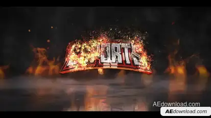 Fire Explosion Logo Logo Stings template preview