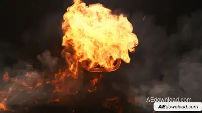 Fire Explosion Logo Logo Stings template preview