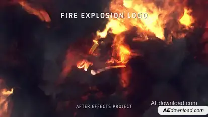 Fire Explosion Logo Logo Stings template preview