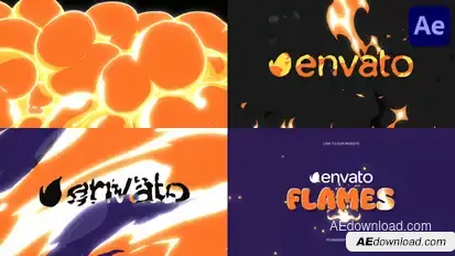 Fire Explosion Logo Opener for After Effects Logo Stings template preview