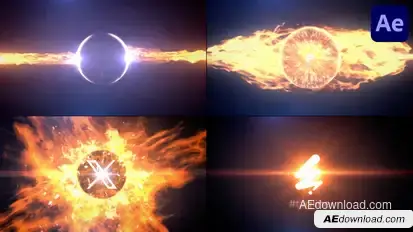 Fire Eye Logo Reveal for After Effects Logo Stings template preview