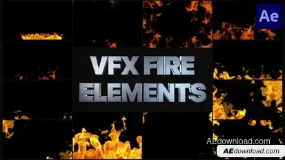 Fire Frames for After Effects Elements template preview
