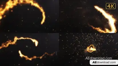 Fire Logo Cinematic Logo Stings template preview