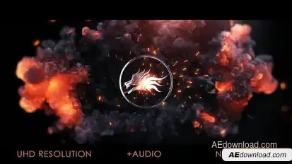 Fire Logo Impact Logo Stings template preview