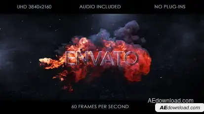 Fire Logo Intro Openers template preview