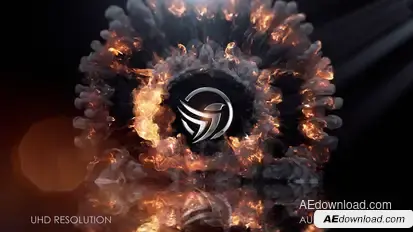 Fire Logo Intro Logo Stings template preview