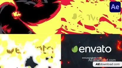 Fire Logo Opener | After Effects Logo Stings template preview