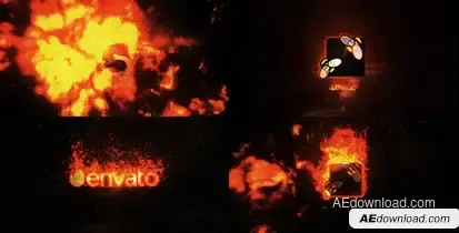 Fire Logo Reveal Logo Stings template preview