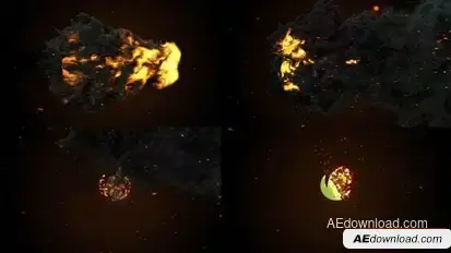 Fire Logo Reveal 2 Logo Stings template preview