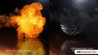 Fire Logo Reveal Logo Stings template preview