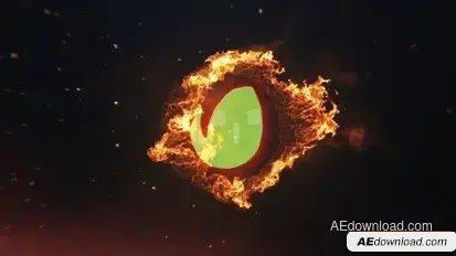 Fire Logo Reveal Logo Stings template preview