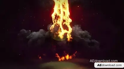 Fire Logo Reveal Logo Stings template preview