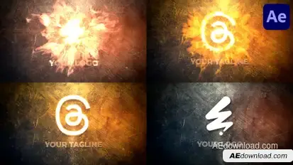 Fire Logo Reveal for After Effects Logo Stings template preview
