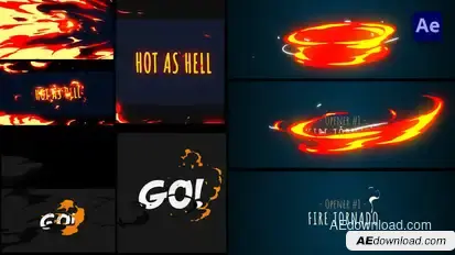 Fire Logo Text Opener [After Effects] Openers template preview