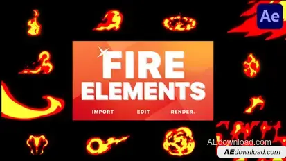 Fire Pack | After Effects Elements template preview