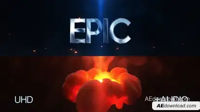 Fire Reveal Logo Stings template preview